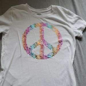 White Peace shirt